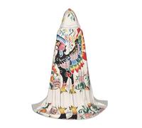 WZYCWB Scribbling Eagle Print M - Mantello con cappuccio | Costume cosplay, Halloween Anime Party Prop