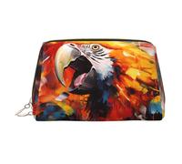 WZYCWB Scribbling Eagle - Trousse da donna in pelle stampata, elegante e morbida, resistente, Pappagallo urlante, Taglia unica