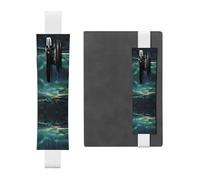 WZYCWB Sea under the Aurora Borealis, portapenne in pelle regolabile, perfetto per il rientro a scuola come regalo di Natale