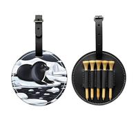 WZYCWB Seals on ice - Borsa portaoggetti per tee da golf con stampa speciale, design portatile con fibbia da appendere, Nero , Taglia unica, Valigia