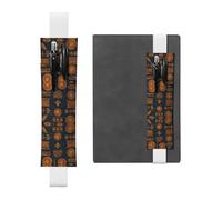 WZYCWB Segnalibri portapenne in pelle con elementi antichi, segnalibri regolabili per diario, perfetti come regalo di ritorno a scuola o di Natale,