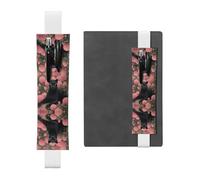 WZYCWB Segnalibri portapenne in pelle leopardata seduta, segnalibri regolabili per diario, perfetti come regalo di ritorno a scuola o di Natale