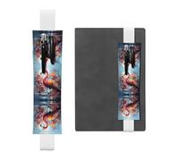 WZYCWB Segnalibro regolabile con fenicotteri colorati, portapenne in pelle, perfetto per il rientro a scuola, regalo di Natale, portapenne in pelle