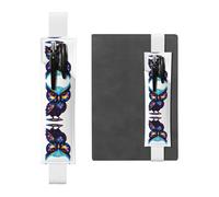 WZYCWB Segnalibro regolabile con gufo cosmico, portapenne in pelle, perfetto per il rientro a scuola, regalo di Natale, segnalibro portapenne in pelle