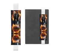WZYCWB Segnalibro regolabile con scritta "Basketball on Fire and Water Flame Splashing", in pelle, perfetto per il ritorno a scuola, regalo di Natale, segnalibro in pelle, portapenne