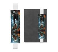 WZYCWB Segnalibro regolabile con sigillo cucciolo in acqua, portapenne in pelle, perfetto per il rientro a scuola, regalo di Natale, segnalibro portapenne in pelle