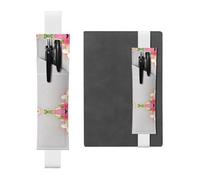 WZYCWB Segnalibro regolabile in pelle con fiore di cinchona, perfetto per il rientro a scuola, regalo di Natale, segnalibro in pelle, portapenne