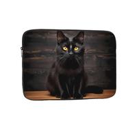 WZYCWB Serious Cat - Custodia stampata per laptop da 15" a 17", perfetta sia per uso professionale che per il tempo libero.