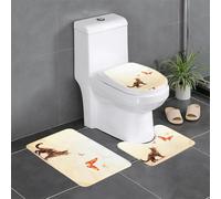 WZYCWB Set di tappetini antiscivolo per il bagno con gatto magico, per camera da letto, vasca da bagno, decorazione per la casa