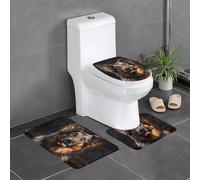 WZYCWB Set di tappetini con stampa di pastore tedesco, tappetino da bagno, tappetino per camera da letto, tappetino da cucina, assorbimento dell'acqua veloce