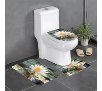 WZYCWB Set di tappetini con stampa floreale nazionale thailandese - tappetino da bagno, tappetino da camera da letto, tappetino da cucina - assorbimento dell'acqua veloce