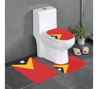 WZYCWB Set di tappetini stampati con bandiera di Timor Est - tappetino da bagno, camera da letto, cucina - assorbimento dell'acqua veloce