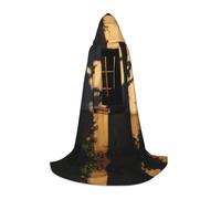WZYCWB Shadow of the old house - Mantello con cappuccio stampato, costume per cosplay, Halloween e feste anime, taglia S
