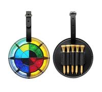 WZYCWB Shine in All Directions - Borsa portaoggetti per tee da golf con stampa speciale, design portatile con fibbia da appendere, Nero , Taglia unica, Valigia