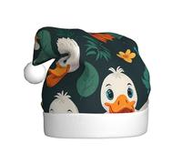 WZYCWB Simpatico cappello di Babbo Natale con motivo a cartoni animati, adatto per feste di Natale, feste di Capodanno e spettacoli teatrali.
