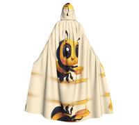 WZYCWB Simpatico mantello con cappuccio per Halloween, unisex, adatto per feste cosplay di Halloween