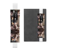 WZYCWB Simpatico portapenne in pelle di maialino, segnalibro regolabile, perfetto per il rientro a scuola come regalo di Natale