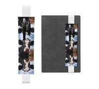 WZYCWB Simpatico portapenne in pelle di mucca, portapenne regolabile in pelle, perfetto per regali di Natale per il rientro a scuola