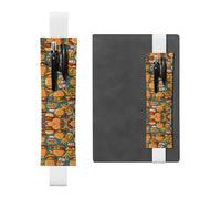 WZYCWB Simpatico portapenne in pelle per hamburger e patatine fritte, portapenne regolabile in pelle, perfetto per il rientro a scuola regali di Natale