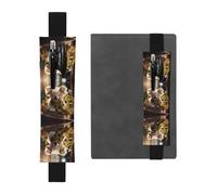 WZYCWB Simpatico portapenne in PVC con stampa di koala, grande capacità, con astuccio portapenne creativo con fascia elastica, design antiscivolo