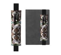 WZYCWB Simpatico portapenne in PVC con stampa koala + astuccio portapenne creativo con fascia elastica antiscivolo