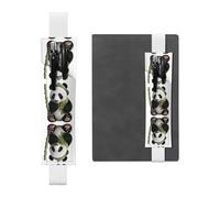 WZYCWB Simpatico segnalibro regolabile con panda gigante, in pelle, perfetto per il rientro a scuola, regalo di Natale, portapenne in pelle