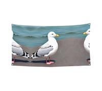 WZYCWB Simpatico striscione per feste di gabbiano adatto per feste di compleanno o decorazioni per le vacanze