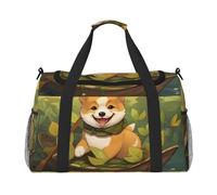 WZYCWB Sitting Doodle Dog Borsa da viaggio portatile borsa da fine settimana borsa fitness yoga borsa adatta per fitness e altri scenari, Cane Seduto, Taglia unica