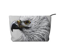 WZYCWB Sketching an aquila velluto a coste, borsa da donna portatile con cerniera, adatta per viaggi e conservazione quotidiana, cosmetici