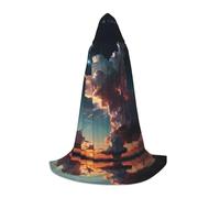 WZYCWB Sky Dream Core Print L - Mantello con cappuccio | Costume cosplay, Halloween Anime Party Prop