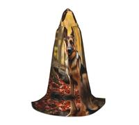 WZYCWB Smart Shepherd Dog Print M - Mantello con cappuccio, per cosplay, Halloween, anime, feste