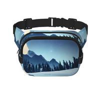 WZYCWB Snowy Forest - Marsupio sportivo, alla moda e alla moda, borsa da viaggio leggera