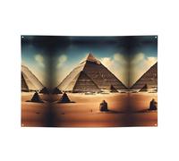 WZYCWB Sognando le piramidi di Cheope Striscione per feste stampato, 119,4 x 180,3 cm, perfetto per compleanni, vacanze, lauree e anniversari.