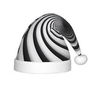 WZYCWB Spirale illusione ottica gif fantasia cappelli di Natale per bambini, cappelli a punta carini, decorazioni per feste di Natale e regali per riunioni di famiglia