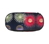 WZYCWB Splendid Fireworks - Astuccio portamatite di grande capacità, multifunzione, portatile e resistente, per ufficio e scuola, Nero , Taglia unica, Beauty Case
