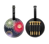 WZYCWB Splendid Fireworks - Borsa portaoggetti per tee da golf, con stampa speciale, design con fibbia da appendere, Nero , Taglia unica, Valigia