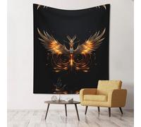 WZYCWB Splendida fenice stampata decorativa da appendere alla parete, 152,4 x 129,5 cm, adatta per feste in campeggio, decorazione per la casa