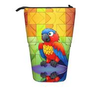 WZYCWB Splendido portapenne retrattile con stampa pappagallo per dormitorio o ufficio.