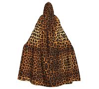WZYCWB Stampa Leopard modello Stampato adulto partito decorazione mantello, Halloween cappuccio mantello, unisex Halloween, carnevale, mascherata, gioco di ruolo