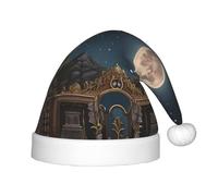 WZYCWB Star Castle Patterns Fun Christmas Party Hat - Cappello decorativo per feste di classe e attività