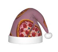 WZYCWB Star Pink Pizza Print Christmas Party Hat, regalo di attività scolastica per bambini, decorazione natalizia