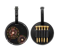 WZYCWB Starry Dandelion - Borsa portaoggetti per tee da golf con stampa speciale, design portatile con fibbia da appendere, Nero , Taglia unica, Valigia