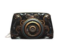 WZYCWB Steampunk Gear - Borsa cosmetica da donna, in pelle stampata, elegante, morbida, durevole, Attrezzatura Steampunk, Taglia unica