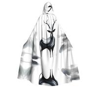 WZYCWB Strana antilope Mantello con cappuccio fantasia Halloween mantello rave festa e riunione di famiglia