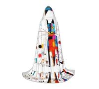 WZYCWB Strange Cat Print L - Mantello con cappuccio | Costume cosplay, Halloween Anime Party Prop