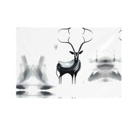 WZYCWB Strano striscione per feste con motivo antilope, perfetto per compleanni, feste di Natale, lauree e anniversari.