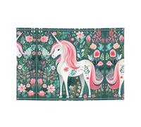 WZYCWB Striscione con unicorno con capelli rosa per compleanni, canti natalizi, lauree e anniversari.