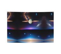 WZYCWB Striscione Cosmic Saturn Party per compleanni, canti natalizi, lauree e anniversari.