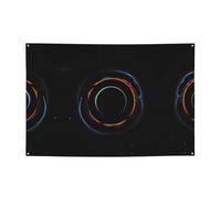 WZYCWB Striscione festivo con motivo misterioso cosmico con buchi neri, 119,4 x 180,3 cm, adatto per Halloween, Natale, feste, riunioni, ecc.