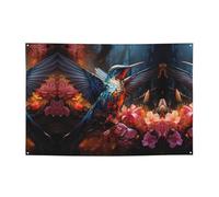 WZYCWB Striscione per feste con colibrì per compleanni, canti natalizi, lauree e anniversari.